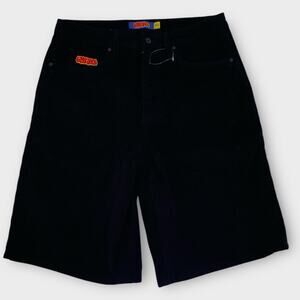 Empyre Shorts Black Corduroy Relax 100% Cotton Skate Streetwear Grunge